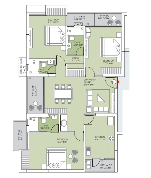 Shuvam Meadows 3bhk