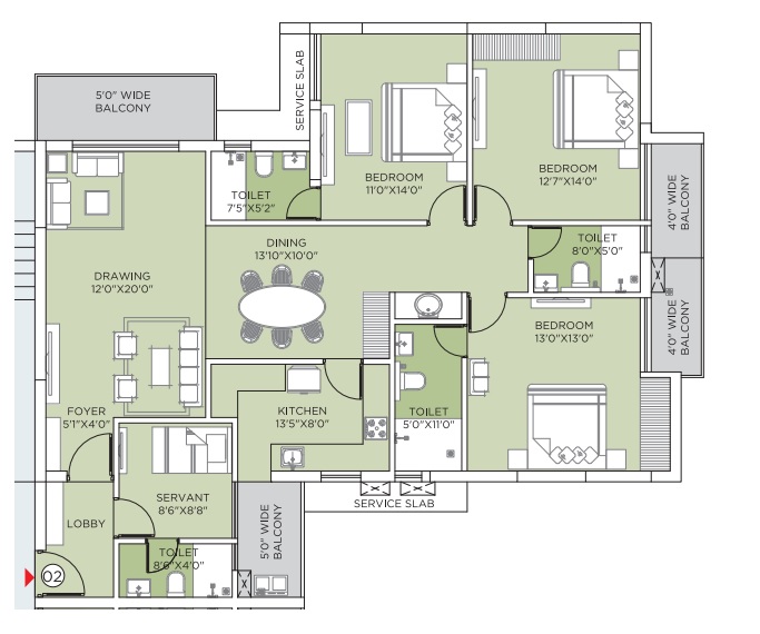 Shuvam Meadows 3bhk module 3